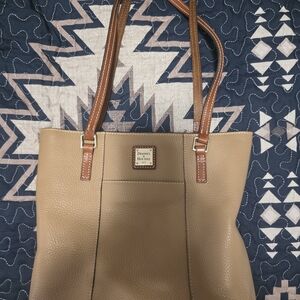 Dooney & Bourke Tan Leather Tote Bag